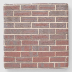 Red Brick Wall Square coaster