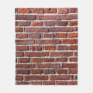 Red brick wall stone bricks masonry fleece blanket