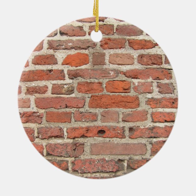 Red Brick Wall Structure Ceramic Tree Decoration (Back)