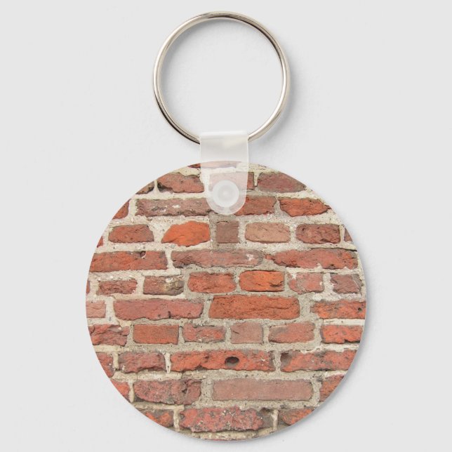 Red Brick Wall Structure Key Ring (Front)