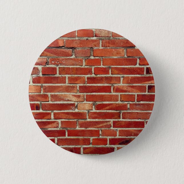 Red Brick Wall Texture 6 Cm Round Badge (Front)