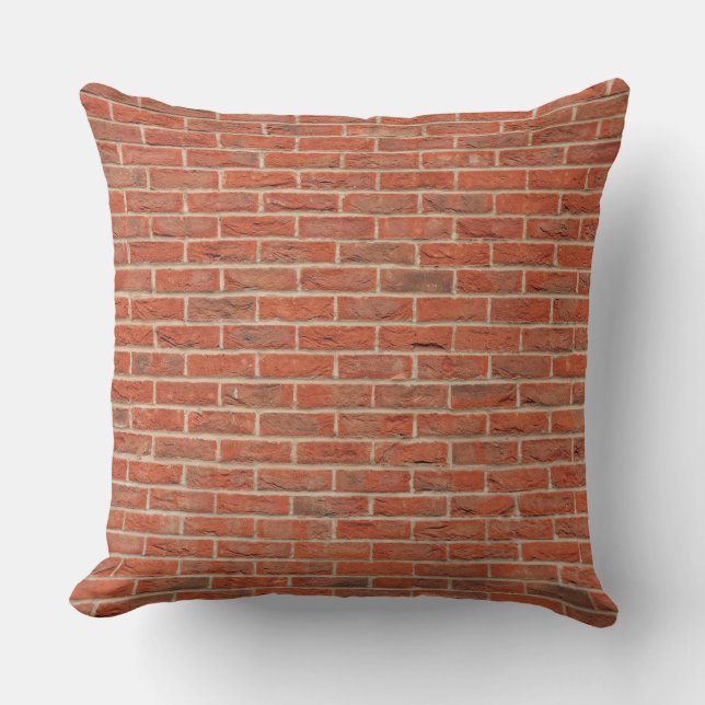 Red brick wall texture cushion (Front)