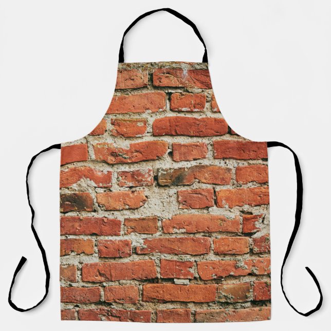 Red brick wall texture grunge background. Abstract Apron (Front)