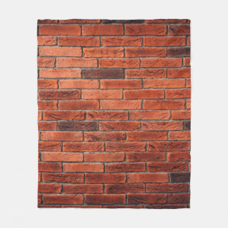 Red brick wall texture grunge backgroundbrick,wall fleece blanket