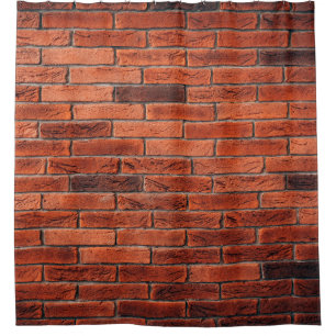 Red brick wall texture grunge backgroundbrick,wall shower curtain