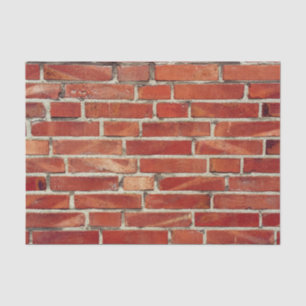 Red Brick Wall Texture Tissue Paper