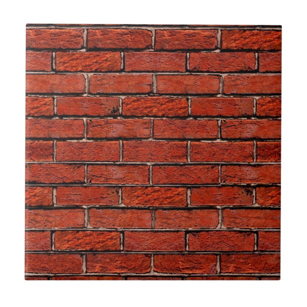 Brick Wall Decorative Ceramic Tiles Zazzle.co.uk