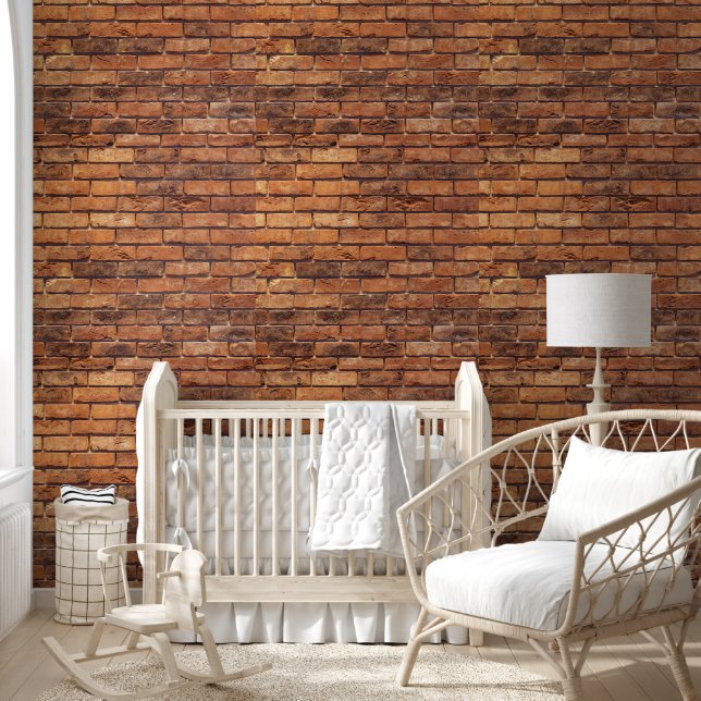 RED BRICKS PEEL AND STICK WALLPAPER (Kids)