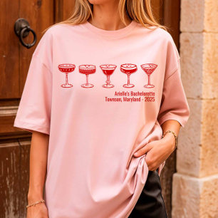 Red Bridesmaid Espresso Martini Bachelorette  T-Shirt
