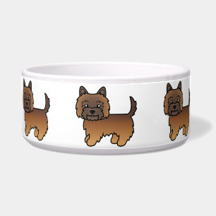 Red Brindle Cairn Terrier Cartoon Dog Design