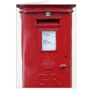 Red British Post box