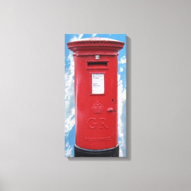 Red British Post box Canvas Print (Front)