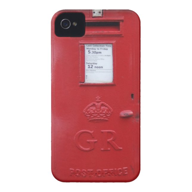 Red British Post box Case-Mate iPhone Case (Back)