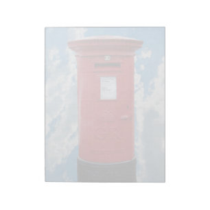 Red British Post box Notepad