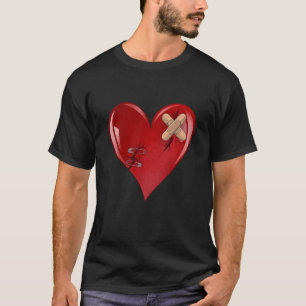 Red Broken Heart Valentine’s Day T-Shirt