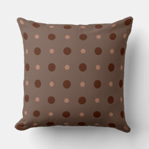 Red, brown and Rust dots Cushion