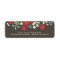 Red | Brown Christmas Poinsettia Address Label