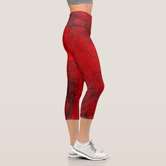 Red Brown High Waisted Capris | Zazzle_Growshop. (Right)