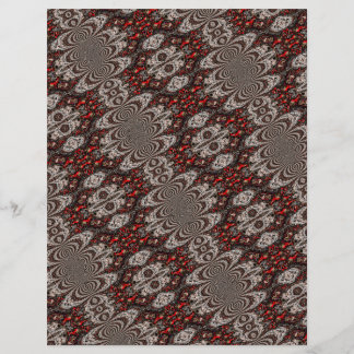 Red/Brown & Red/Blue Pattern Scrapbook Paper