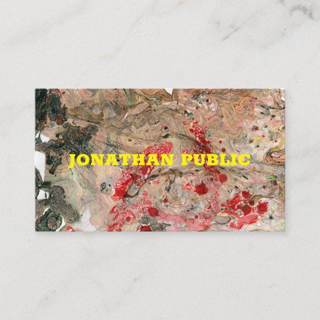 Red Brown Template Professional Modern Trendy Business Card (Front)