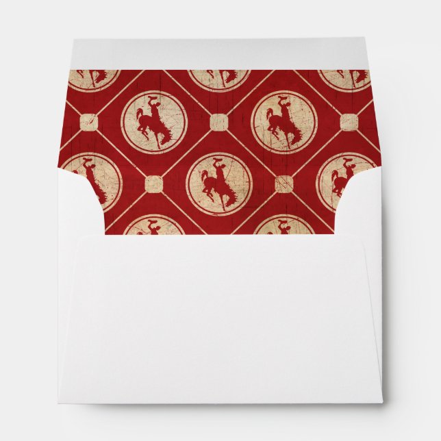 Red Brown Vintage Cowboy Envelopes (Back (Bottom))
