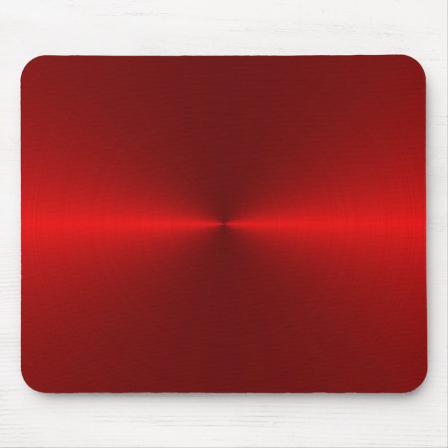 red brushed metal mouse mat (Front)
