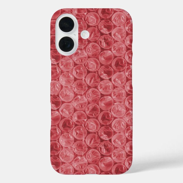 Red bubble wrap pattern Case-Mate iPhone case (Back)
