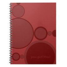 Red bubbles abstract techie support: You got this!