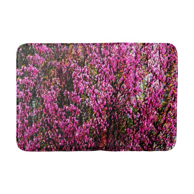 Red bud flowers....... bath mat (Front)