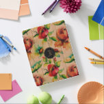 Red budding roses watercolors pattern monogram iPad smart cover<br><div class="desc">Elegant red roses watercolors illustration on blonde wood texture print.</div>
