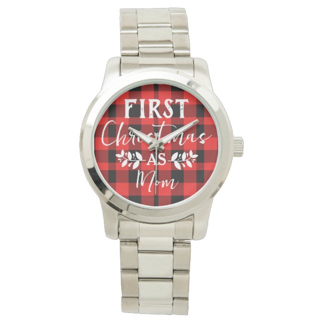 Red Buffalo First Christmas as Mum Christmas Watch (Front)