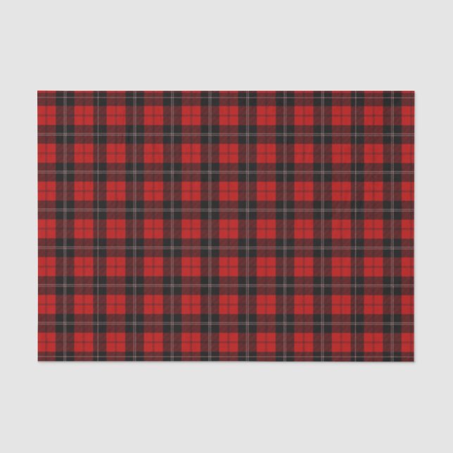 Red Buffalo Plaid (Design 3 Red Series) Tissue Paper (Front)