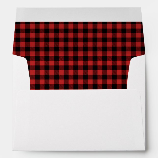 Red Buffalo Plaid Envelopes (Back (Bottom))