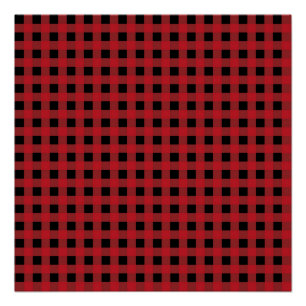 Red Buffalo Plaid Holiday Poster