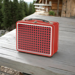 Red Buffalo Plaid Lunch Box for Holiday Vibes
