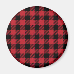 Red Buffalo Plaid Magnet