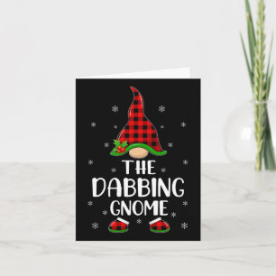 Red Buffalo Plaid Matching The Dabbing Gnome Chris Card