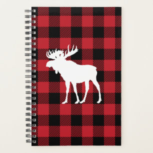 Red Buffalo Plaid Moose Planner