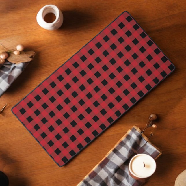 Red Buffalo Plaid Mouse Pad for Holiday Decor (Creator Uploaded)
