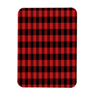 Red Buffalo Plaid Pattern Magnet