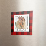 Red Buffalo Plaid & Personal Name And Photo Magnet<br><div class="desc">Step into the world of timeless style with our Classic Red Buffalo Plaid personalised products on Zazzle! Whether you're looking to add a touch of rustic charm to your life or searching for the perfect gift, our collection has something for everyone. Discover the enduring charm of Red Buffalo Plaid and...</div>