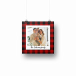 Red Buffalo Plaid & Personal Name And Photo Poster<br><div class="desc">Step into the world of timeless style with our Classic Red Buffalo Plaid personalised products on Zazzle! Whether you're looking to add a touch of rustic charm to your life or searching for the perfect gift, our collection has something for everyone. Discover the enduring charm of Red Buffalo Plaid and...</div>