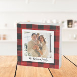 Red Buffalo Plaid & Personal Name And Photo Wooden Box Sign<br><div class="desc">Step into the world of timeless style with our Classic Red Buffalo Plaid personalised products on Zazzle! Whether you're looking to add a touch of rustic charm to your life or searching for the perfect gift, our collection has something for everyone. Discover the enduring charm of Red Buffalo Plaid and...</div>
