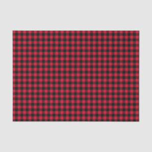Red Buffalo Plaid, Red Flannel Tissue Paper