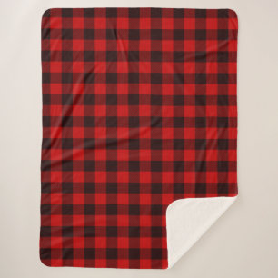 Red Buffalo Plaid Sherpa Blanket