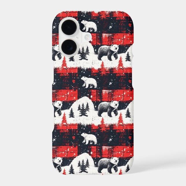 Red Buffalo Plaids Polar Bear (Back)