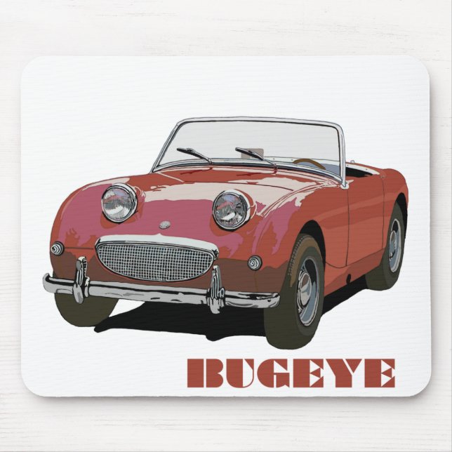 Red Bugeye Mouse Mat (Front)