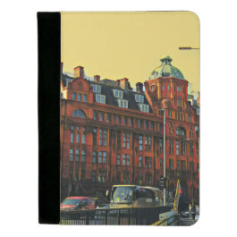 Red building padfolio