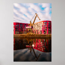 Red Building Reflections – Duisburg Harbourside