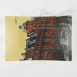 Red building trinket trays